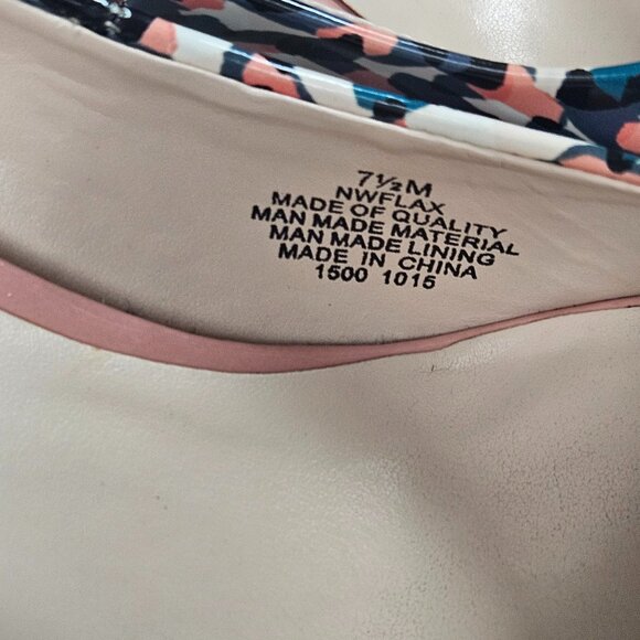 Nine West Flax Patent Pointed Toe Pumps Blue Pink Black - Picture 8 of 16